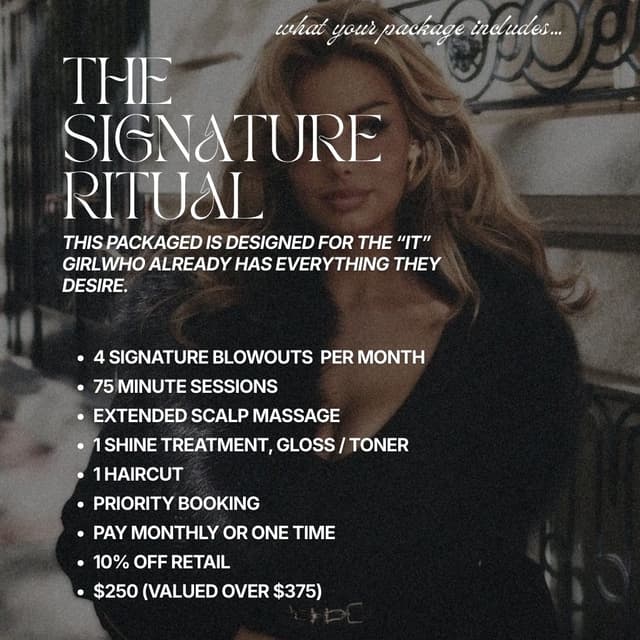 THE SIGNATURE RITUAL - MONTHLY at The Mane Evolution in Rochester, NY